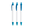 Stylo BIC® en plastique recyclé à corps large et encre bleue couleur bleu clair transparent