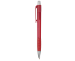 Stylo bille rétractable et translucide, encre bleue Striped Grip BIC® couleur rouge