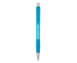 Stylo bille rétractable et translucide, encre bleue Striped Grip BIC® couleur cyan