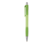 Stylo bille rétractable et translucide, encre bleue Striped Grip BIC® couleur vert lime