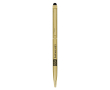 Stylo métallique avec fonction tactile, encre bleue Sleek Stylus BIC® couleur doré