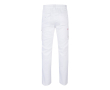 Pantalon multi-poches unisexe en coton et polyester 240 g/m² couleur blanc