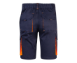 Bermuda de travail bicolore en coton et polyester 240 g/m² couleur orange