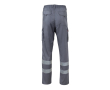 Pantalon de travail unisexe avec éléments réfléchissants 240 g/m² couleur gris