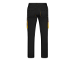 Pantalon de travail unisexe bicolore coton et polyester 240 g/m² couleur jaune