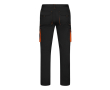 Pantalon de travail unisexe bicolore coton et polyester 240 g/m² couleur orange