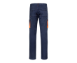 Pantalon de travail avec plusieurs poches en bicolore 240 g/m² couleur orange