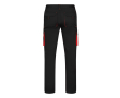 Pantalon de travail unisexe bicolore coton et polyester 240 g/m² couleur rouge