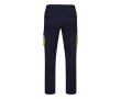 Pantalon de travail avec plusieurs poches en bicolore 240 g/m² couleur vert