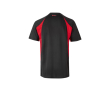 T-shirt unisexe de travail en polyester teinte bicolore 160 g/m² couleur rouge