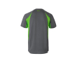 T-shirt unisexe de travail en polyester teinte bicolore 160 g/m² couleur vert