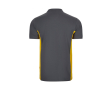 Polo de travail en piqué bicolore manches courtes 180 g/m² couleur jaune