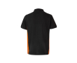 Polo de travail en piqué bicolore en coton et polyester 180 g/m² couleur orange