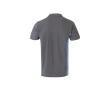 Polo de travail en piqué bicolore manches courtes 180 g/m² couleur bleu ciel