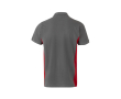Polo de travail en piqué bicolore manches courtes 180 g/m² couleur rouge