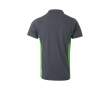 Polo de travail en piqué bicolore manches courtes 180 g/m² couleur vert