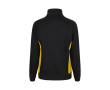 Sweat de travail bicolore en coton et polyester 260 g/m² couleur jaune