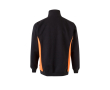 Sweat de travail bicolore en coton et polyester 260 g/m² couleur orange
