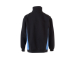 Sweat de travail bicolore en coton et polyester 260 g/m² couleur bleu ciel