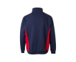 Pull de travail molletonné polyester et coton 260 g/m² couleur rouge