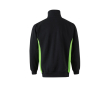 Sweat de travail bicolore en coton et polyester 260 g/m² couleur vert