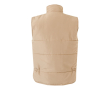 Gilet multi-poches matelassé en polyester 220 g/m² couleur naturel