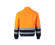 Veste de travail en sergé polyester et coton 210 g/m² couleur orange