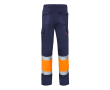 Pantalon de travail unisexe en polyester et coton 210 g/m²  couleur orange