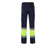 Pantalon de travail grande taille haute visibilité 210 g/m² couleur jaune