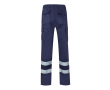 Pantalon de travail en sergé en coton et polyester 200 g/m² couleur bleu