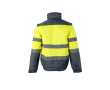 Veste de travail extra large en polyester réfléchissant 180 g/m² couleur gris