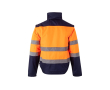 Veste de travail grande taille en polyester 180 g/m² couleur orange