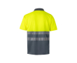 Polo de travail manches courtes haute visibilité 160 g/m² couleur jaune
