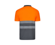 Polo de travail manches courtes haute visibilité 160 g/m² couleur orange