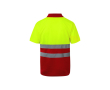 Polo de travail extra large à manches courtes polyester 160 g/m² couleur rouge