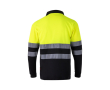 Polo de travail manches longues extra large polyester 160 g/m² couleur noir