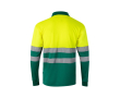 Polo de travail manches longues extra large polyester 160 g/m² couleur vert