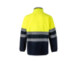 Veste polaire de travail bicolore en polyester 280 g/m² couleur jaune