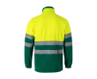 Veste polaire de travail unisexe avec réfléchissants 280 g/m² couleur vert