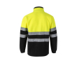 Veste softshell réfléchissante polyester et élasthanne 280 g/m² couleur noir