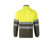 Veste softshell réfléchissante polyester et élasthanne 280 g/m² couleur vert militaire