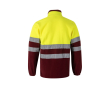 Veste softshell réfléchissante polyester et élasthanne 280 g/m² couleur bordeaux