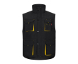 Gilet de travail unisexe multi-poches en polyester 120 g/m² couleur jaune