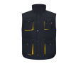 Gilet de travail multipoches avec fermeture éclair 120 g/m² couleur jaune