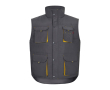 Gilet de travail unisexe multi-poches en polyester 120 g/m² couleur jaune clair