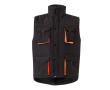 Gilet de travail unisexe multi-poches en polyester 120 g/m² couleur orange
