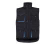 Gilet de travail unisexe multi-poches en polyester 120 g/m² couleur bleu ciel