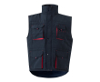 Gilet de travail multipoches avec fermeture éclair 120 g/m² couleur rouge