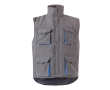 Gilet de travail unisexe multi-poches en polyester 120 g/m² couleur bleu roi