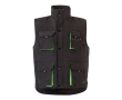 Gilet de travail unisexe multi-poches en polyester 120 g/m² couleur vert forêt